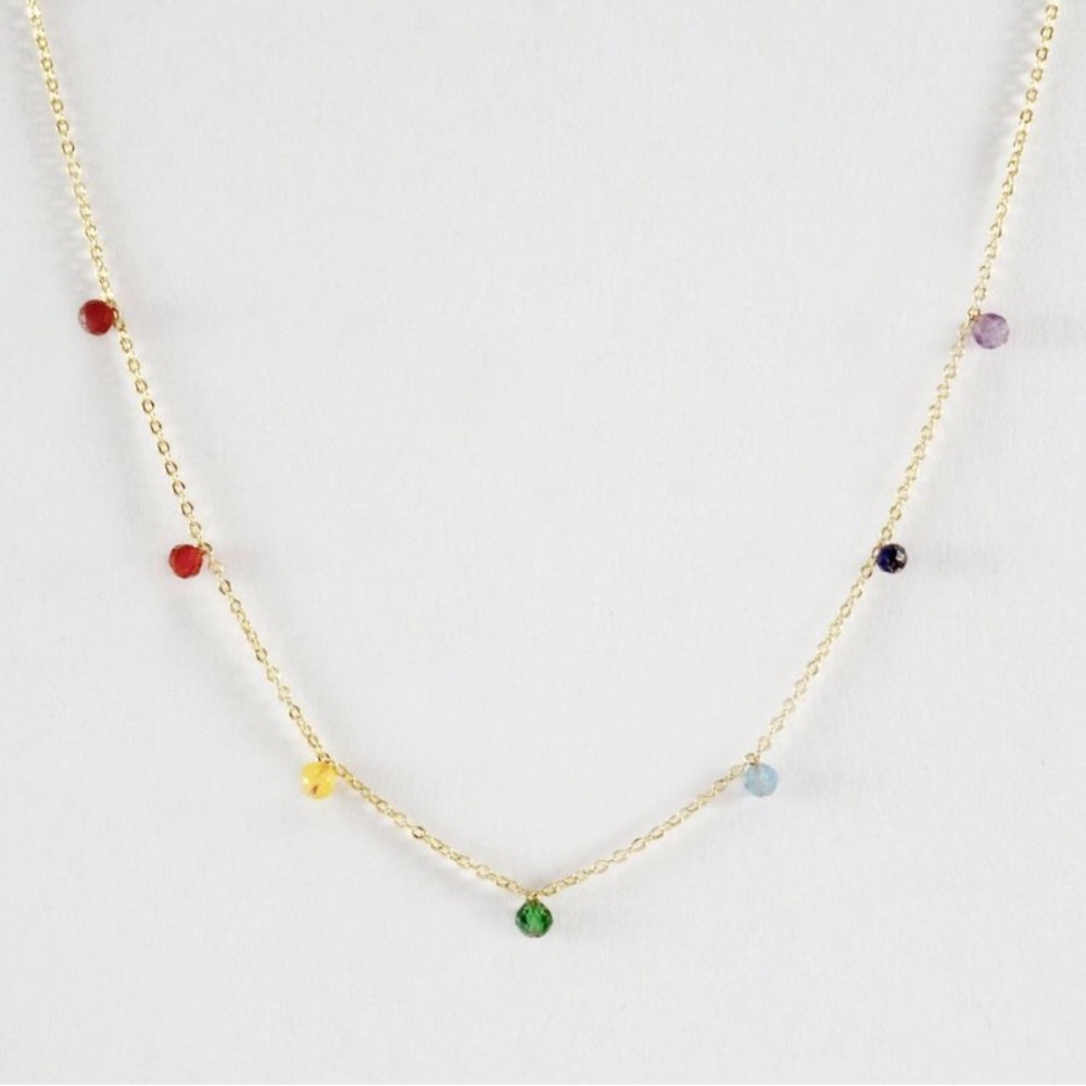 Seven Point Necklace, Rainbow